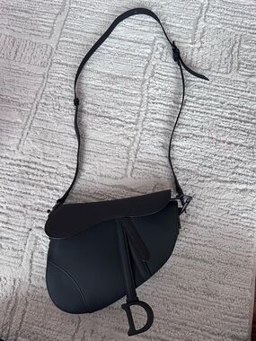 Dior Black Saddle Bag